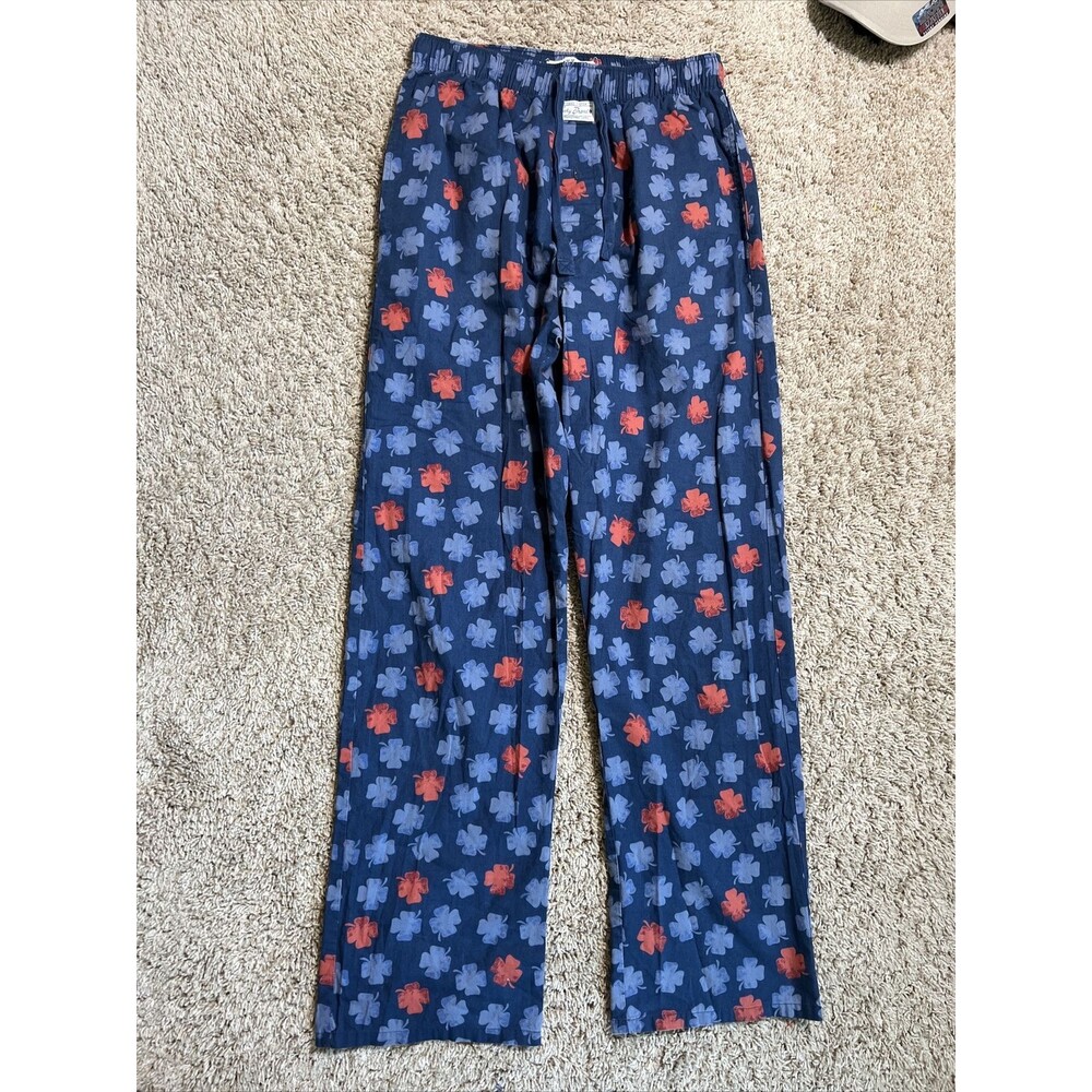 Lucky Brand Mens Sleep Pants Lounge Pajama Bottoms Clovers Multicolor Sz Small